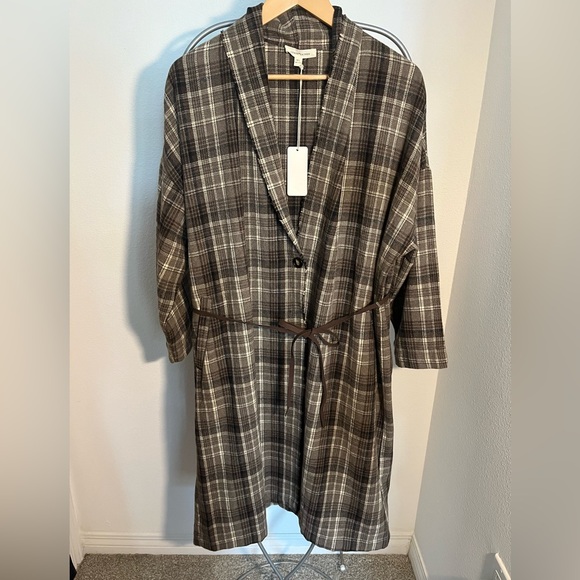Grade & Gather Plaid Coat - Picture 1 of 13